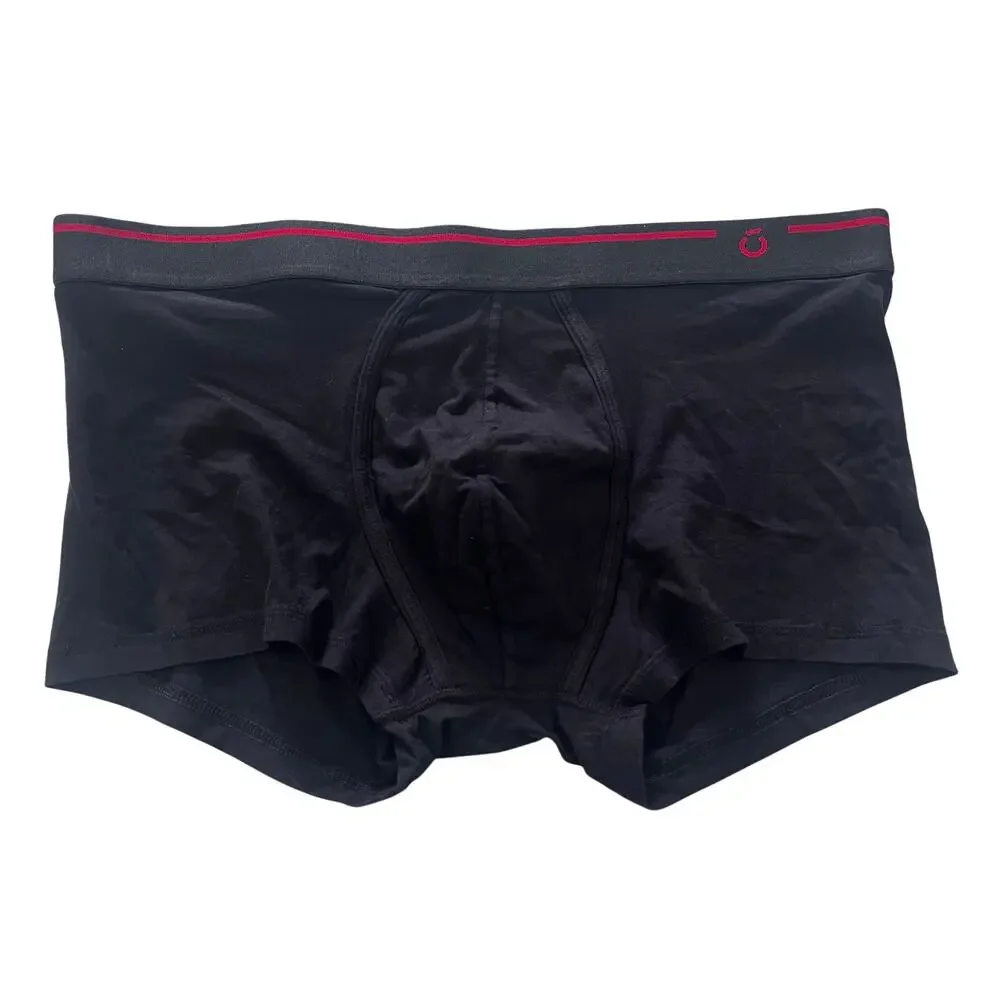 15-72 LUC LA ROCHE Men's Cotton Stretch Trunk Underwear Boxer Briefs Black XL